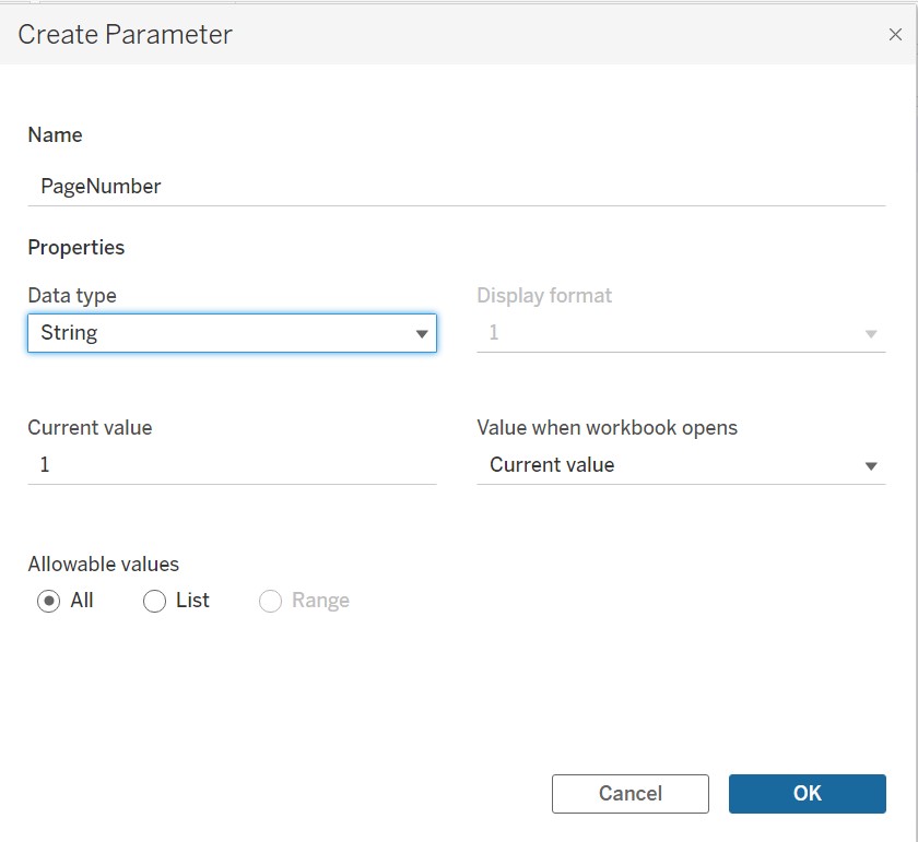 Pagination in Tableau - MOURI Tech